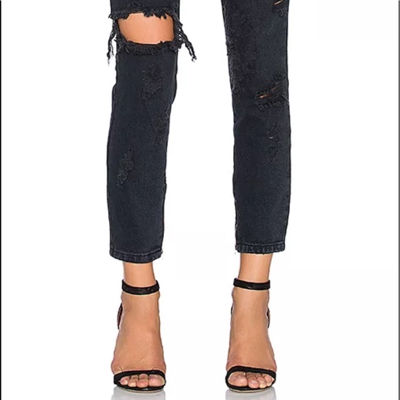 One teaspoon black distressed cropped jeans - Picture 3 of 8